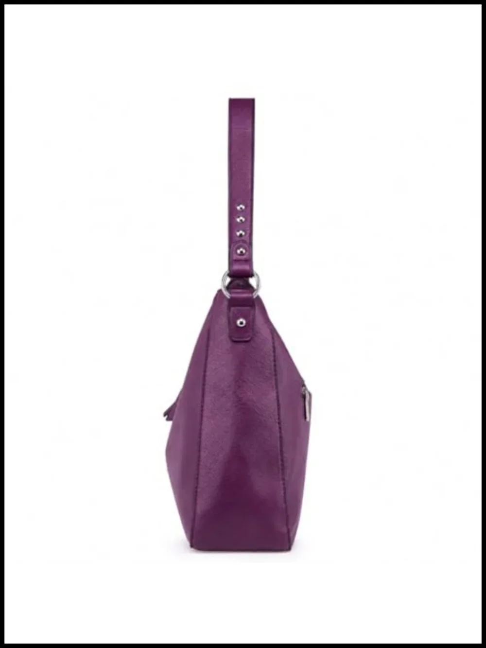 Faux Leather Hobo Bag for Women Crossbody Purse Shoulder Bag with Studs